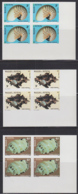 WALLIS & FUTUNA (1985) Shells. Set Of 6 Imperforate Corner Blocks Of 4. Scott Nos 320-5, Yvert Nos 323-8. - Geschnittene, Druckproben Und Abarten