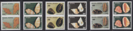 WALLIS & FUTUNA (1987) Shells. Set Of 6 Imperforate Pairs. Scott Nos 354-9, Yvert Nos 360-5. - Non Dentelés, épreuves & Variétés