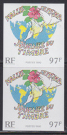 WALLIS & FUTUNA (1990) Globe. Birds. Imperforate Pair. Scott No 398, Yvert No 403. - Non Dentelés, épreuves & Variétés