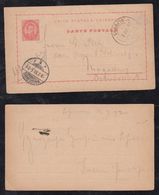Portugal 1892 Stationery Card 20R Carlos PORTO To MAGDEBURG Germany - Brieven En Documenten