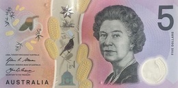 Australia 5 Dollars 2016, UNC, P-62a, AU B230a - 2005-... (billetes De Polímero)