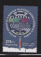 HUNGARY - 2019. Specimen - Hungarian TV’s Colour Experimental Broadcast, 50th Anniversary  / Monoscope / TV Transmitter - Proeven & Herdrukken