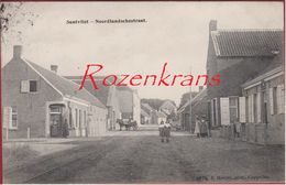 Zandvliet Santvliet Noordlandschestraat Hoelen Cappellen TOPKAART 3975 (ZELDZAAM) Polder Poldergemeente 1911 - Stabroek