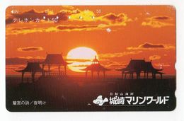 TELECARTE JAPON COUCHER DE SOLEIL - Landschaften