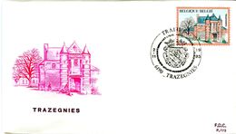 14185101 Be 19851102 Trazegnies; Château, Armoiries; Fdc Cob2193 - 1981-1990