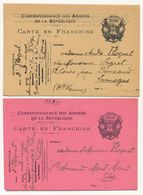 FRANCE - 9 Cartes FM D'un Même Expéditeur, Plupart Des Débuts Du Conflit, + 1 Pour Le Même Soldat - 1914 - Brieven En Documenten