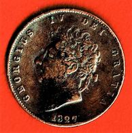 GEORGIUS IV / GEORGES IV / DEMI PENNY / 1827 - Andere & Zonder Classificatie