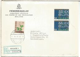 ISLANDIA ISLAND ICELAND CC CERTIFICADA FLORES CAMARA DE COMERCIO - Covers & Documents