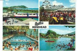 Somerset    Postcard Unused Butlin's Minehead Multiview Large Format 10.5cm X15 Cm - Minehead