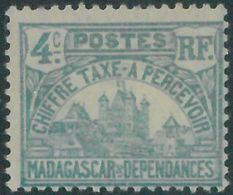 88153 - FRENCH COLONIES: Madagascar - STAMPS - Yvert # Timbre Tax TT 9 Blue  MLH - Strafport
