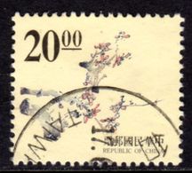 TAIWAN ROC - 1996 ENGRAVINGS PLANTS $20 PLUM TREE STAMP FINE USED SG 2332 - Used Stamps