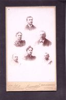 CDV G.BLANC  PARIS  : Portrait Famille MAUGIN à Identifier Vintage Albumen Circa 1860 - Ancianas (antes De 1900)