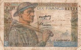 FRANCIA 10 FRANCS 1947  P-99f2 - 10 F 1941-1949 ''Mineur''