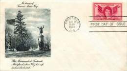 1948  Frederick Scott Key  Sc 962  Unaddressed FDC - 1941-1950