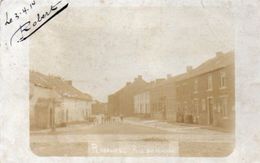 Roselies   Rue Du Village Animée Carte Photo  Circulé En 1910 - Aiseau-Presles