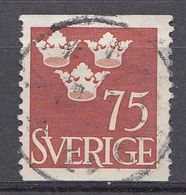Suède 1952  Mi.Nr.: 374  Drei Kronen  Oblitérés / Used / Gestempeld - Gebruikt