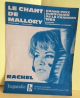 Grand Prix Eurovision De La Chanson 1964 - Rachel Bagatelle, Le Chant De Mallory (Partition 1964) - Song Books