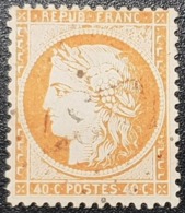 Siège De Paris N° 38 (Variété, Tache Sur La Tête Et Sous FRANC) Avec Oblitération D'Epoque  TTB - 1870 Beleg Van Parijs