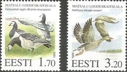 Estonia. Estland. 1995 Birds - Matsala Nature Reserve. Fauna. Mi 245-46. MNH**. - Estland