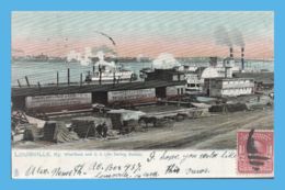 Vintage Postcard - Louisville (KY - Kentucky) - Warfboat And U.S. Life-Saving Stattion - Louisville