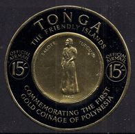 Tonga 1963 QE2 15/- Koula Coin MM SG O17 ( B1205 ) - Tonga (...-1970)