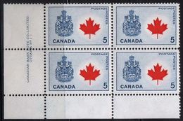 Canada - #429A PB Of 4 - MNH - Plate Number & Inscriptions