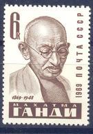 1969. USSR/Russia,  Mahatma Gandhi, Mich.3666,1v, Mint/* - Nuovi