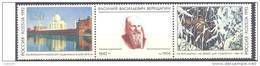 1992. Russia, Painting Of V. Vereschagin, 2v + Label - Unused Stamps