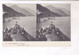 CPA  STEREOSCOPIQUE  LACS D ITALIE, BELLAGIO, LAC DE COME - Cartes Stéréoscopiques