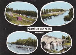 Cpsm 10x15. Multi-vues De (41) CHATILLON-SUR-CHER  (4 Mini-vues Dont Camping Et Pont  ) - Other & Unclassified