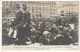 ALPHONE XIII à Paris (31 Mai 1905) - S.M. Le Roi Et M. Le Président De La République Quittent L'Hôtel De Ville - ND 16 - Empfänge