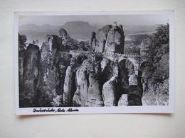 4.  AK  Basteibrücke - Bastei (sächs. Schweiz)