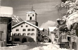 Bergün - Dorfplatz * 21. 2. 1963 - Bergün/Bravuogn