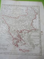 Delcampe - Carte Géographique Ancienne/TURQUIE D'Europe/CROZAT/Masselin/Gravure Imprimée Sur Pelure Colorisée/Delalain/1834  AR102 - Documents Historiques