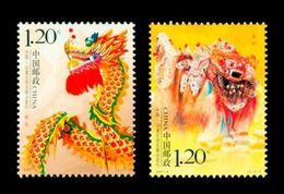 Chine China 2007-8 ** Dragon And Lion Dance - Neufs