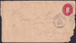 1899-EP-247 CUBA US OCCUPATION 1899 POSTAL STATIONERY Ed.55B. 2c NAIFE 81 COLON COLUMBUS. COLUMBIA BARRACKS POSTAL MARKF - Autres & Non Classés