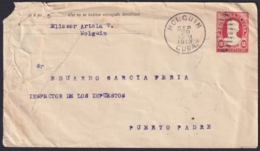 1910-EP-122 CUBA REPUBLICA 1910 POSTAL STATIONERY Ed.89. 2c SERAFIN SANCHEZ 241x106mm. USED HOLGUIN - Sonstige & Ohne Zuordnung