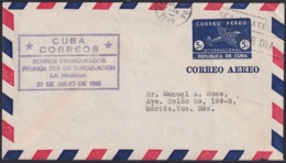 1949-EP-157 CUBA REPUBLICA 1949 POSTAL STATIONERY Ed.99. 5c SUPERCONSTELLATION AVION AIR MAIL. - Otros & Sin Clasificación