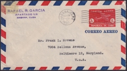 1949-EP-161 CUBA REPUBLICA 1949 POSTAL STATIONERY Ed.98. 2c SUPERCONSTELLATION AVION AIR MAIL. SUPERCONSERVATION  USED - Otros & Sin Clasificación