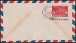 1949-EP-165 CUBA REPUBLICA 1949 POSTAL STATIONERY Ed.98. 2c SUPERCONSTELLATION AVION AIR MAIL. USED - Otros & Sin Clasificación