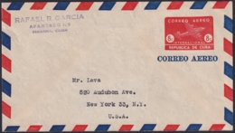 1949-EP-166 CUBA REPUBLICA 1949 POSTAL STATIONERY Ed.98. 2c SUPERCONSTELLATION AVION AIR MAIL. USED - Otros & Sin Clasificación