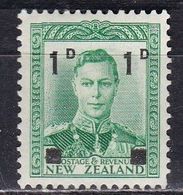 Nuova Zelanda, 1941 - 1p On 1/2p King George VI, Overprint - Nr.242 MNH** - Neufs