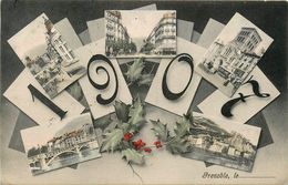 Grenoble * Multivues * 1907 * Fantaisie - Grenoble
