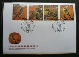 Taiwan 21st Asian International Stamp Exhibition 2008 Bird Birds Chinese Painting Art (stamp FDC) - Storia Postale