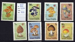 Vietnam 8 Timbres  ** TTB N° 1078 à 1085 Champignon,  Mushroom Cogumelo Setas Champignons Pilze - Champignons