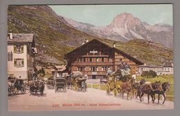 AK CH GR Maloja Hotel Schweizerhaus 1909-08-28 Bevers Verschiedene Postkutschen - Bever