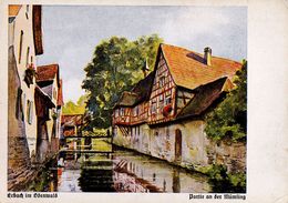 ERBACH Im ODENWALD : PARTIE An DER MÜMLING - KÜNSTLERKARTEN Nach AQUARELLEN Von G. WÜST - Nr. 32 ~ 1925 (af009) - Erbach