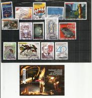 Année Complète 2018. 14 Timbres + 1 B-F Oblitérés 1 ère Qualité. Tableau Miro,Voiture Citroen CX,les Feux De La St Jean - Neufs