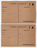 TB 2845 - MILITARIA - Carte En Franchise Militaire X 2 - Lettres & Documents