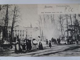 Carte Postale De Bruxelles, Promenade Au Parc, Belle Animation, Poussette, 1912, « 52 » - Forests, Parks